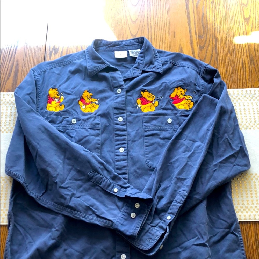 VINTAGE DISNEY POOH BUTTON UP